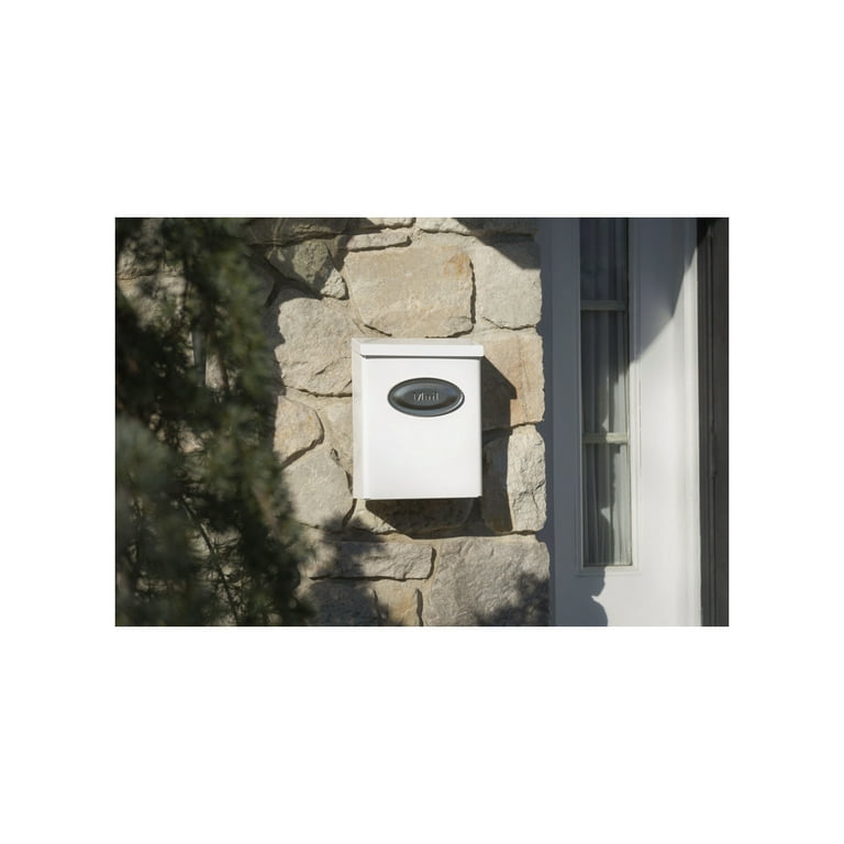 Gibraltar DVKW0000 Heavy-Duty Designer Wallmount Mailbox, White