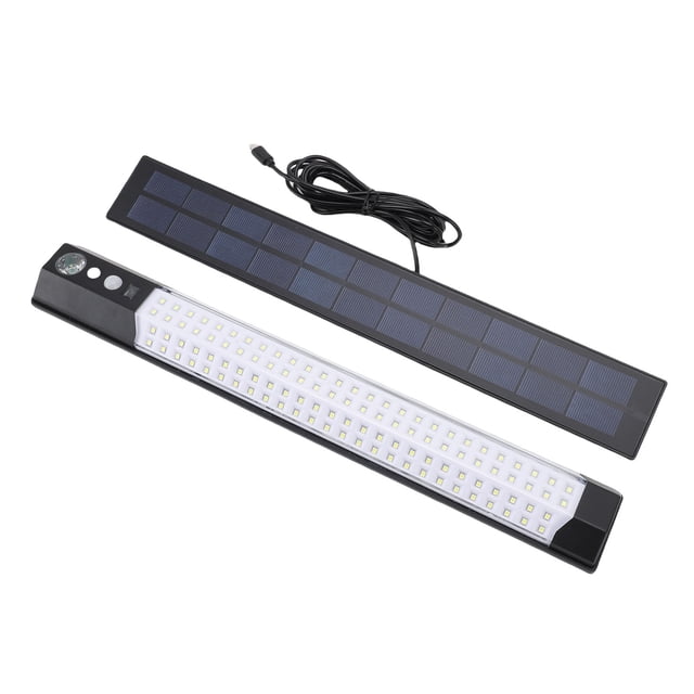 Lámpara de Jardín LED, 3000LM 6500K LUZ SOLAR AL AIRE LIBRE 3 MODOS DE ILUMINACIÓN CONTROL Remoto para el patio Patio
