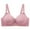 Pink, variant on Loopsun Plus Size Bras for Women, Womens Large Size Wireless Push Up Breathable Thin Back Breasted Underwear Bra Pink 36/80BC