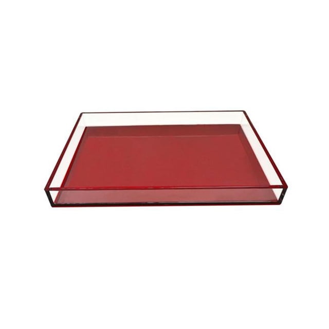 R16 Home Meubles Plateau LTL01-R avec Doublure&44; Rouge