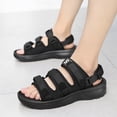 thumbnail image 2 of Sandalias Y Casual Con en La Parte Inferior Engrosada Goma Zapatos Playa Ligeros Y Suaves para Hombres Dos Usos (negro 39), 2 of 9