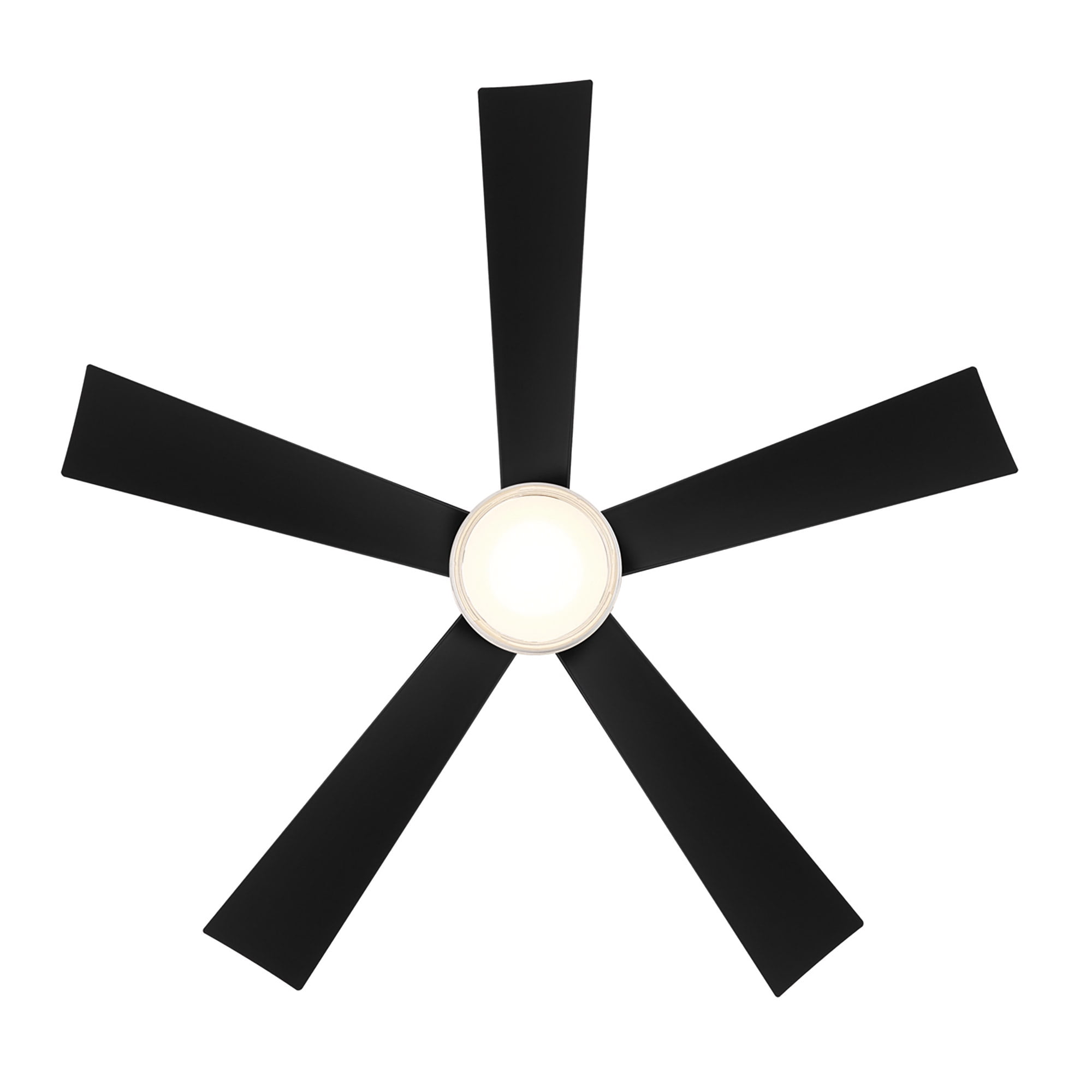 Wynd 52" Matte Black Integrated LED Smart Ceiling Fan with Remote Control