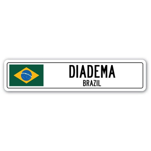 DIADEMA BRAZIL Street Sign Brazilian flag city country road wall gift