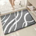 thumbnail image 6 of Bohemian Bath Carpet, Soft Tufted Floor Bath Mat, Fine Fiber Non Slip Bathroom Door Mat, Super Absorbent Quick Drying, Decorative For Bathroom Bedroom Living Room, 6 of 8