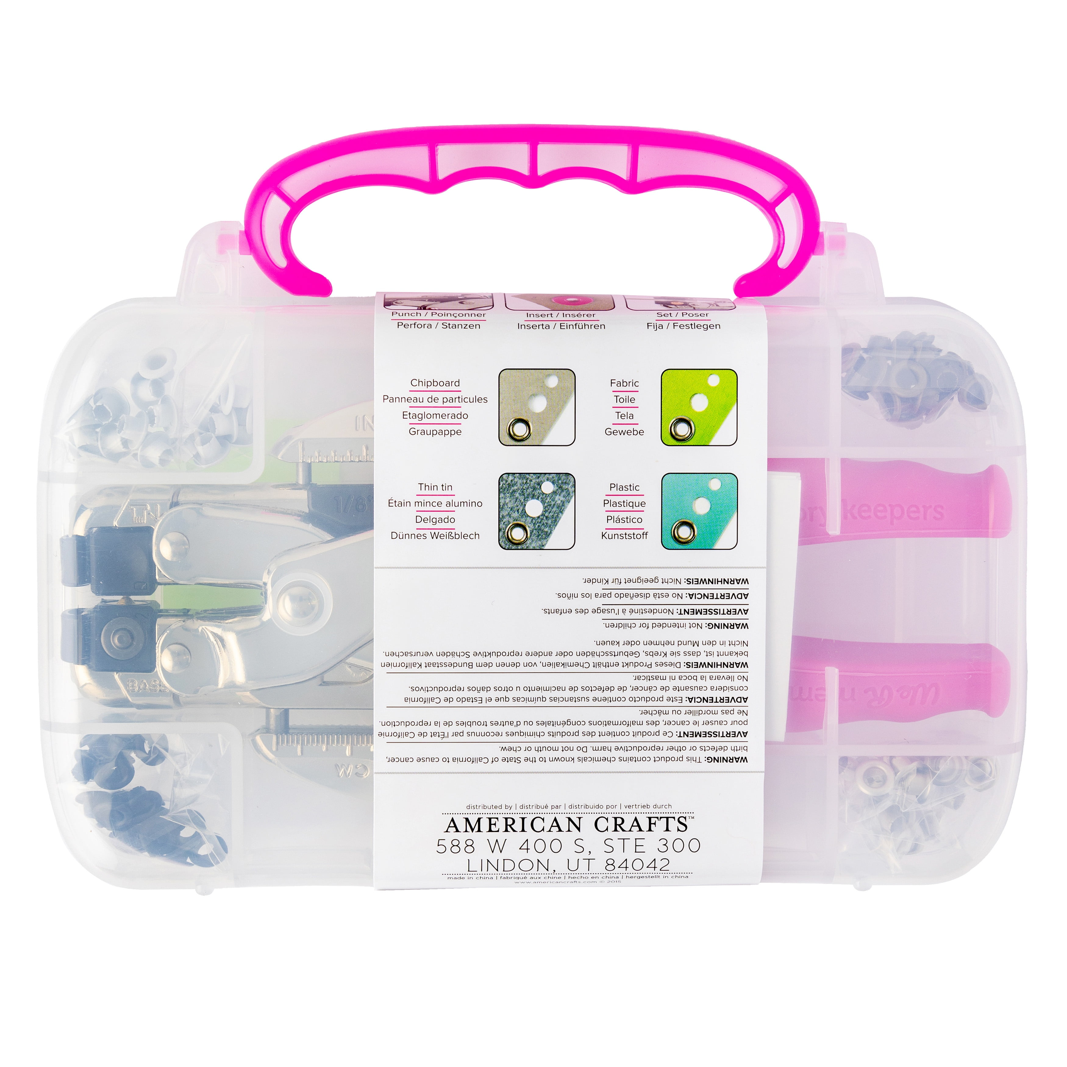 Crop-A-Dile Punch Kit-Pink