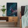 thumbnail image 5 of Majestic Stag Forest Canvas Print, Suitable for Living Room, Bedroom, Office, Dining Room, Hallway Decor, 5 of 8