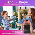 thumbnail image 2 of Máquina de karaoke IROO Karafun Premium con 2 micrófonos inalámbricos negros, 2 of 7