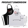 thumbnail image 2 of Aspire 2 PCS Embroidered Apron Set for Couples, Adjustable Cooking Aprons for Valentines, Engagement, Wedding - Heart, 2 of 6