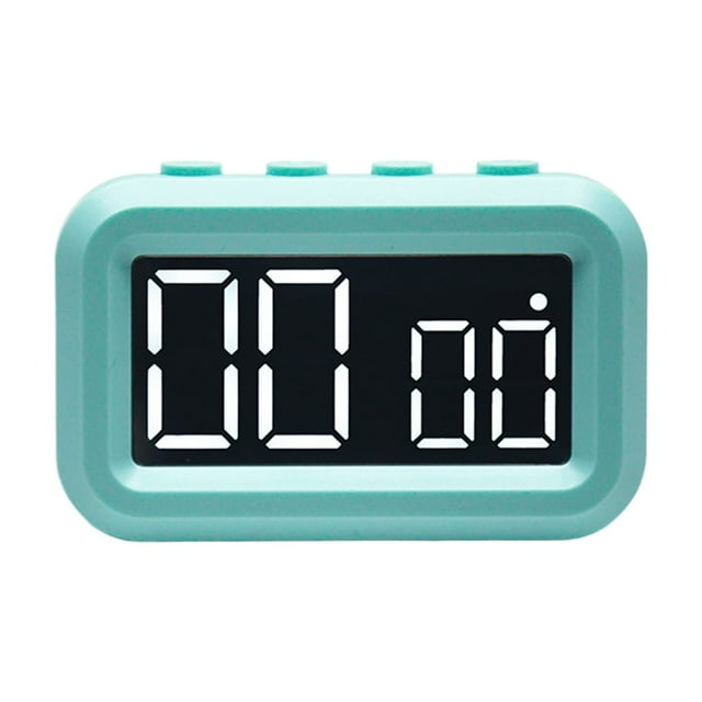 Guardoinrt Electronic Led Clock Featuring Large LCD Display For Clear Time Viewing Or Wall. Skyblue