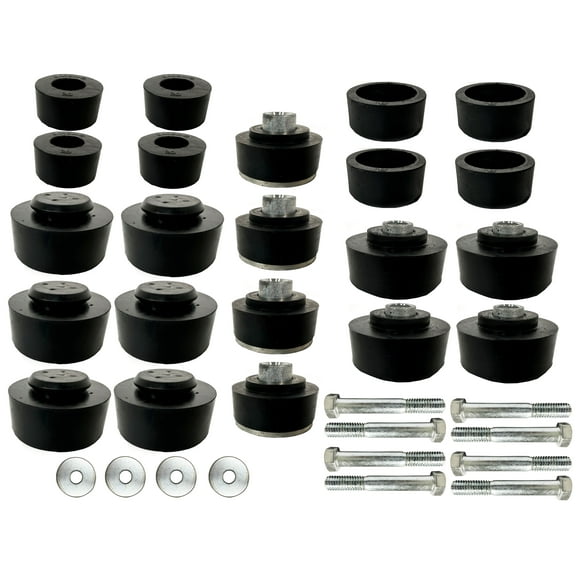 Auto Pro USA Body Mount OE Style Rubber Bushing and Hardware Kit Compatible with 1967-1968 Impala BM1006KIT