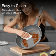 Sanho Nonstick Fry Pan 10 inch, Ceramic Coating, Even Heat