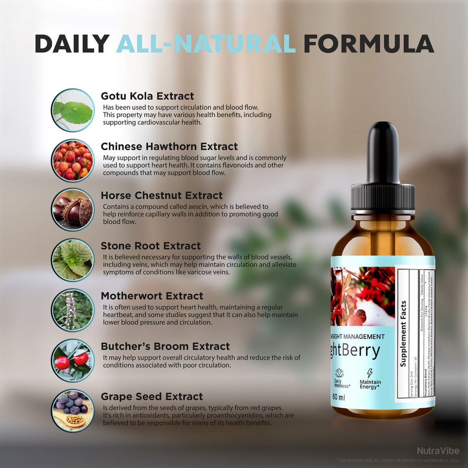 (3 Pack) WeightBerry Drops, Weight Berry Liquid with Natural Ingredients, Premium Nutritional Supplement For Weight Loss, Official Reviews (90 Servings)