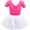 thumbnail image 2 of Ropa de baile para niñas, mujeres, primavera y otoño, manga larga, verano, manga corta, ropa de práctica para niñas, vestido con volantes, ballet para niñas, 2 of 2