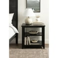 thumbnail image 3 of Kate and Laurel Broadbridge Modern Tiered Rectangle Side Table, 23 x 18 x 24, Black, Transtional Three-Tier Wooden Nightstand with Storage for Use as Living Room End Table, 3 of 9