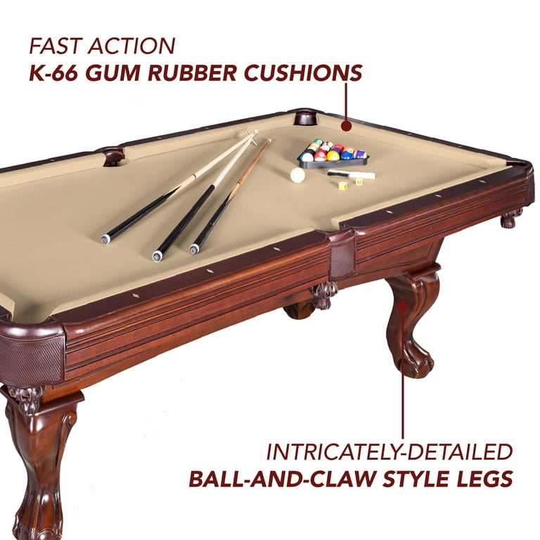 Hathaway Montecito 8-foot Pool Table - Driftwood Finish with Blue Felt - On  Sale - Bed Bath & Beyond - 23159226