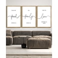 thumbnail image 2 of SHENIFY Large 24x36in3pcs Natural Framed Bless The Food Before Us Sign Kitchen Wall Decor for Dining Room Farmhouse Wall Art Hanging Decoration, 2 of 5