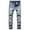 45 Light Blue, variant on SWSMCLT Men's Ripped Jeans Polyester Summer Pants Slim Fit Trousers Stretch Mid Rise Western Denim Comfy 45 Black 36