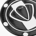 thumbnail image 3 of Etiqueta engomada de almohadil de cubierta de tapa del de de fibra de carbono negro 5D para motocicleta con Soledad Pegatina Tapa del tanque, 3 of 9