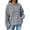 A Gray, variant on Eytino Oversized Hoodies for Women Sweatshirts Hoodies Casual Long Sleeve Drawstring Waffle Pullover Tops Loose Hooded Sweatshirt with Pocket White M