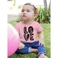 thumbnail image 2 of Love W Flowers T-Shirt Infant -Smartprints Designs,  12 Months, 2 of 4