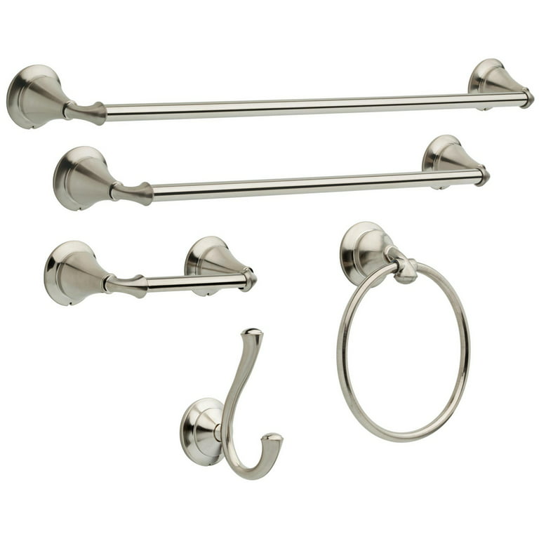 Linden Double Robe Hook in Stainless Steel