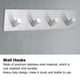 thumbnail image 1 of Ganchos de acero inoxidable, ganchos de pared para colgar en el baño, puerta de pared de acero inoxidable, innovación moderna, 1 of 9