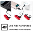 thumbnail image 4 of Bike Tail Light USB Rechargeable - Super Bright LED Rear Bicycle Light Clip On as Red Back Taillight with 6 Lighting Modes for Road Mountain Cycling Safety Accessories (Red), 4 of 4