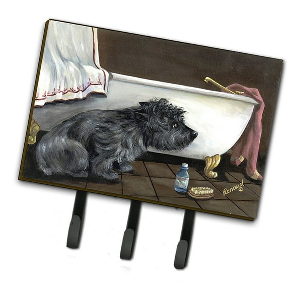Cairn Terrier Bath Time Leash or Key Holder
