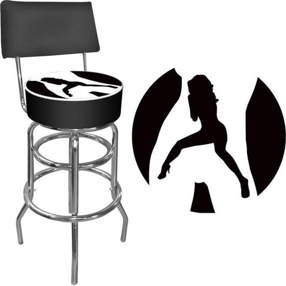 Shadow Babes - C Series - High Grade Padded Bar Stool with Back