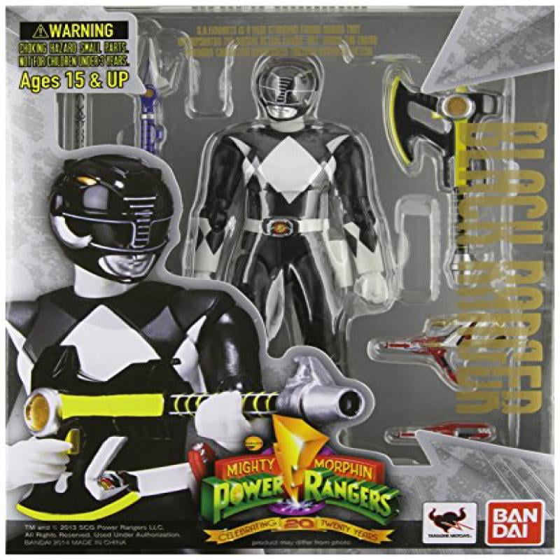 Figuarts Mighty Morphin Black Ranger Action Figure for sale online Bandai Tamashii Nations S.H