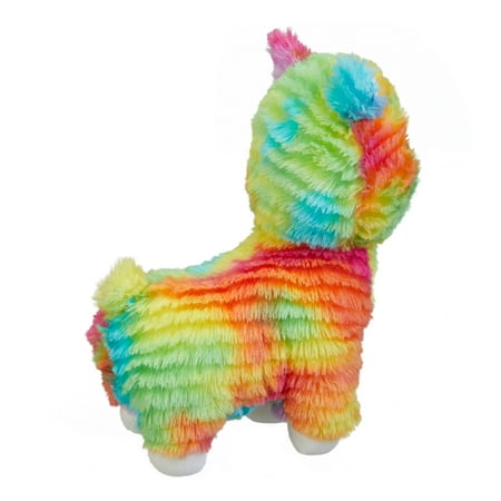 Spark. Create. Imagine. Tie-Dyed Plush Llama, Multicolor, 9"