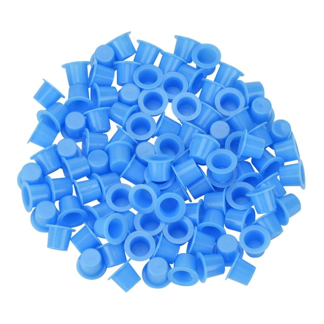 100Pcs Disposable Ink Caps Small InkTattoo Large SuppliesTattoo for Asmalkl Caps Plastic Accessories Pigment Cups Medium Ink Optional