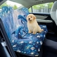 thumbnail image 3 of KUIFORTI Beach Towel Seat Cover for Car - Blue Dolphin Back Seat Cover for Carseat - Lightweight & Quick-Drying Rear Seat Protector, Universal Size, 3 of 7