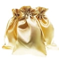 thumbnail image 1 of Bolsas de regalo Knitial, 10 x 15 cm, con cordón de satén dorado, 50 unidades, 1 of 7