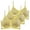 E, variant on 3 Pcs Lightly Padded Bras for Women Wireless Side Support Bra Breathable Back Bra Bralettes for Women with Support Tube Top with Built in Bra Compression Tank Top with Built in Bra