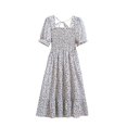 thumbnail image 1 of Vestido Floral para Mujeres Impresión de Verano Vestido de Vendaje de Manga Corta Poliéster, Vestido Floral de Moda para Ocasional Y Fiesta, 1 of 3