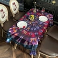 thumbnail image 2 of Colorful Tie Dye Pattern Rectangle Tablecloth 60"x120",Waterproof Polyester Rectangle Table Cloth, Wipeable Spillproof Polyester Tablecloth for Dining, Camping, Indoor and Outdoor, 2 of 6