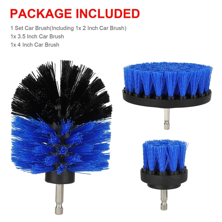17x Drill Brush Attachment Set Power Scrubber Combo Car Carpet Tile Cleaning  Kit