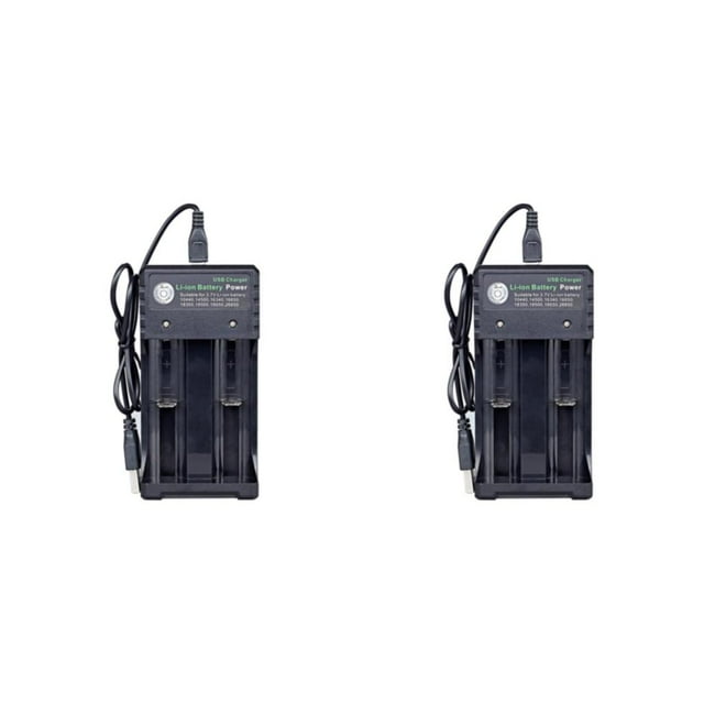 Wweixi Portable and Convenient 2-Slots USB Batteries for Universal Compatibility Style A 2Set