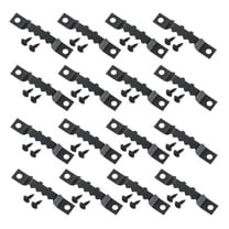 16Pcs Picture Hangers, Double-Eerration Frame Back Fasteners with Screws, Black