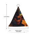 thumbnail image 3 of Bingfone Starry Night Cat Guitarist Santa Hat for Adults,Unisex Christmas Hat Hats Extra Thicken Classic Plush for Christmas New Year Festive Holiday, 3 of 6