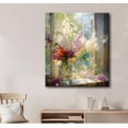 thumbnail image 7 of HFDF Colorful Flower Canvas Wall Art, Watercolor Floral Bathroom Wall Decor, Spring Nature Wall Painting, Multicolor Botanical Art Print for Living Room, Bedroom, Office 8x10inch Framed, 7 of 7