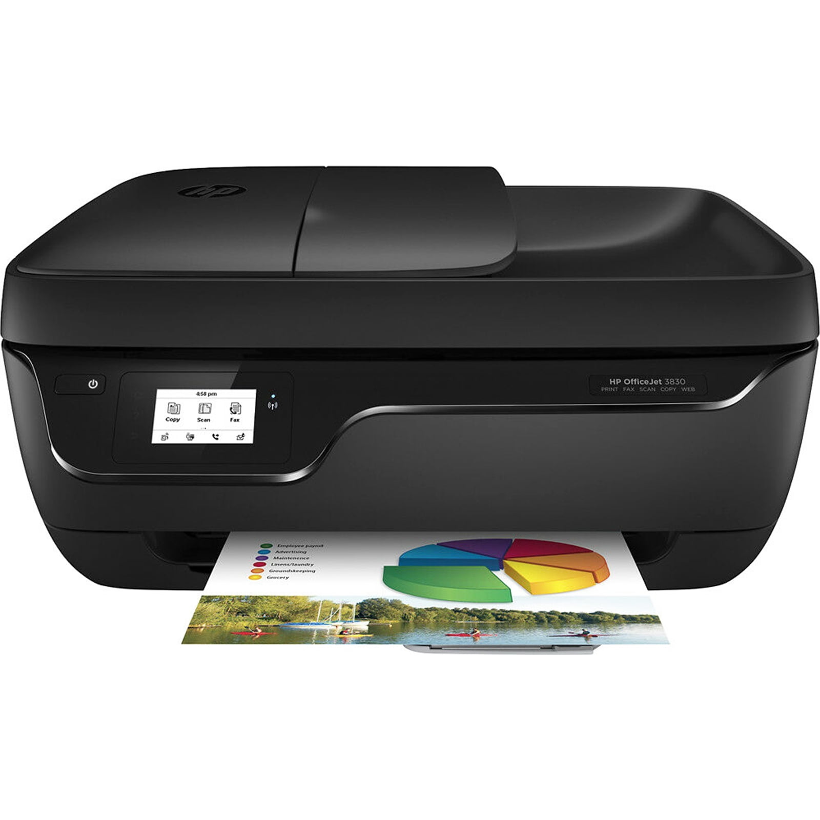 HP 3830 Wireless Printer, HP Instant Ink, with Alexa - Walmart.com