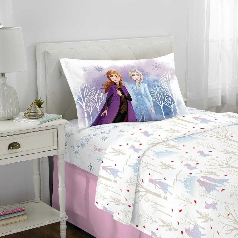 Frozen 2 Kids Elsa and Anna Super Soft Microfiber Bedding Sheet Set