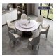 thumbnail image 1 of Round 6 People Dining Table Kitchen Living Room Dressing Dinning Table Set Coffee Hospitality Mesa Comedor Kitchen Furniture My Lux Decor Round, 1 of 10