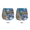 thumbnail image 4 of Disketp Christmas Tree Print Women's Shorts Workout Shorts for Athletic Gym Running Shorts with Phone Pockets XX-Large, 4 of 8