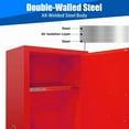 thumbnail image 7 of Flammable Safety Cabinet, 12 Gallon Galvanized Steel Flammable Liquid Storage Cabinet, for Commercial Industrial ,Red, 7 of 7