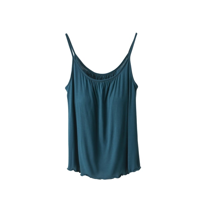 Birdeem Blouse Femme Unie Décontractée Mode Col Rond Régulier Sans Manches Vêtements de Nuit Hauts