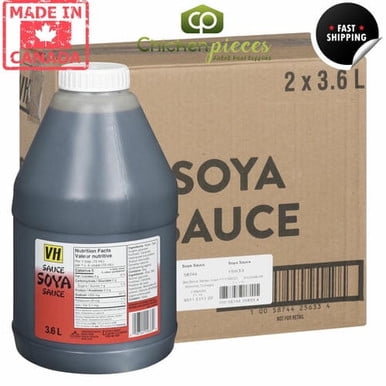 V H Foods Sauce Asiatique au Soya 3,6 L/7,94 Lb (2/caisse) - Fabriqué au Canada