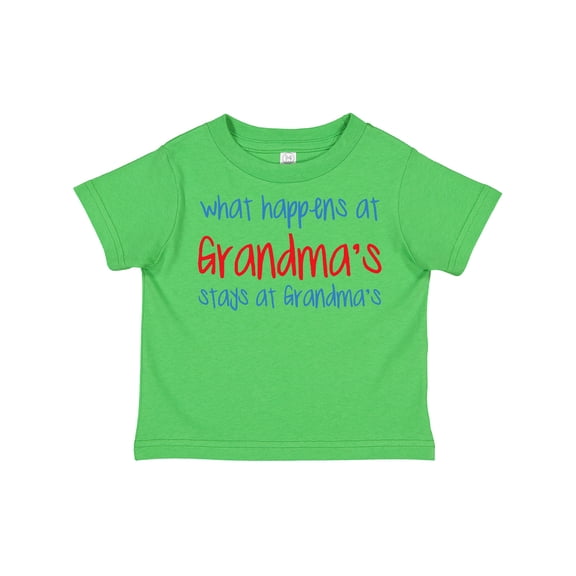 Inktastic What Happens at Grandma's Boys or Girls Toddler T-Shirt